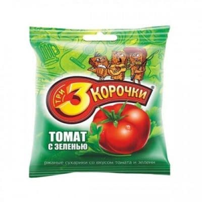 Сухарики 3 Корочки с томатом 40 г
